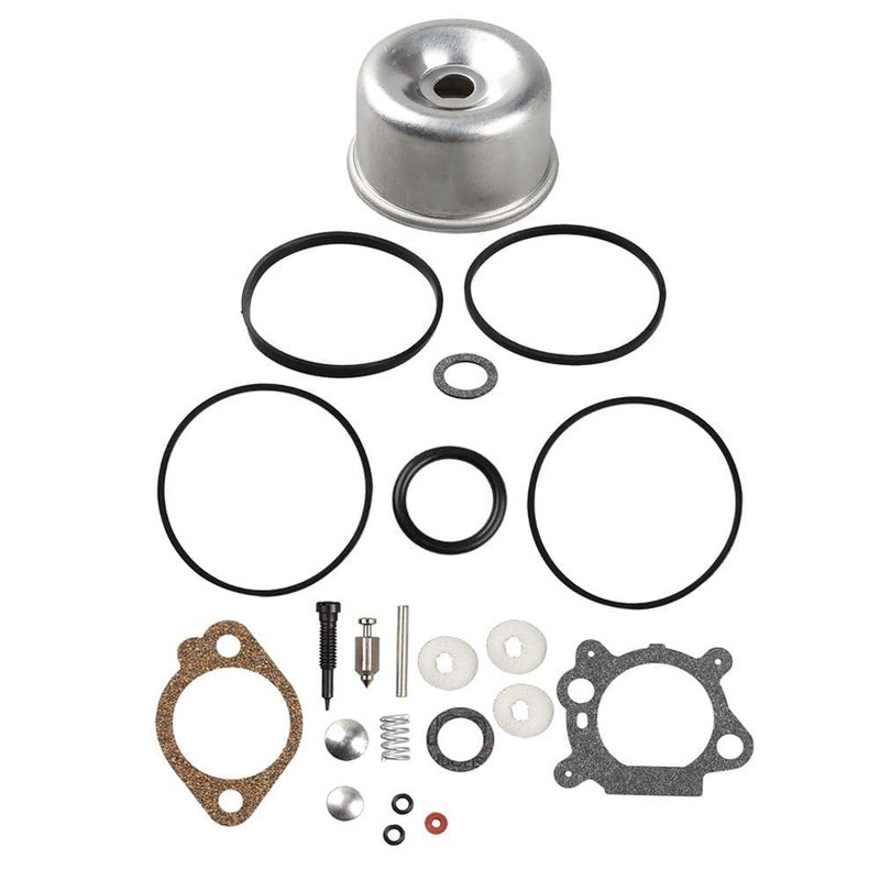 Harbot 493762 498260 Carburetor Float Bowl Seal Ring O Gasket Overhaul Kit for Brigs and Straton 796611 493640 398191 490937 398183 498261 20-141-1 Lawn Mower Carb Rebuild Kit - Image 1